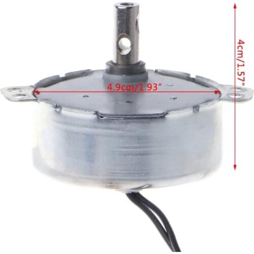 AC 220-240V Synchronous Motor Gearmotor 4W CW/CCW Great Couple 5-6 RPM