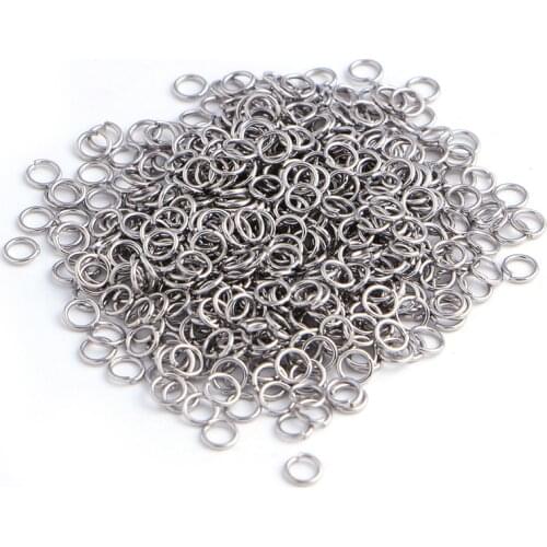 500Pcs Open Jump Rings Connectors For Jewelry Making 4mm Silver