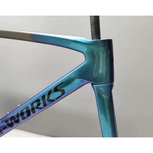 Super light weight full carbon road bike Aero frame T1000 UD matte S-W VEN-GE carbon frame Di2 group thru axle 100*12mm 142*12mm