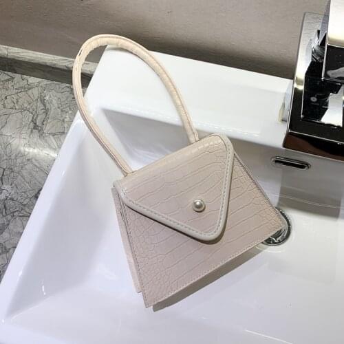 Stone Pattern PU Leather Crossbody Bags For Women 2020 Small Shoulder Messenger Bag Female Luxury Chain Handbags and Purses
