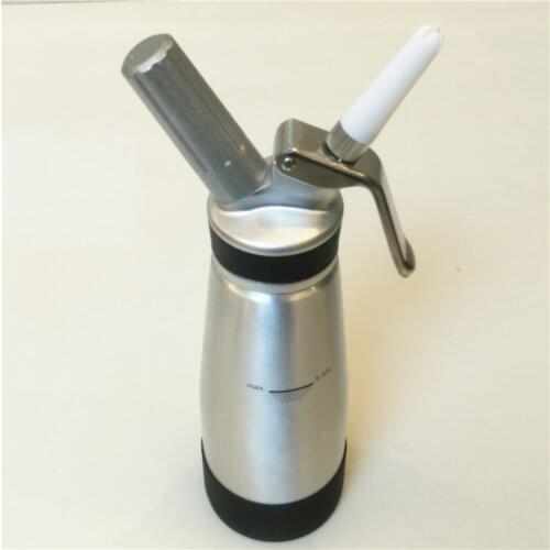 500ml Whipped Cream Dispenser-Aluminium Body & Head-500ml Cream Whipper-3 Decorating Nozzles-Uses Standard N20 Cartridges