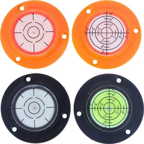 50x12mm Diameter Disc Bubble Spirit Level Round Circle Circular Tripod Bullseye Level Bubble Accessories for Level Measuring Ins