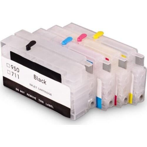 711 Empty Refillable Ink Cartridge With Chip For HP Designjet T520 510 T120 T520 Printer