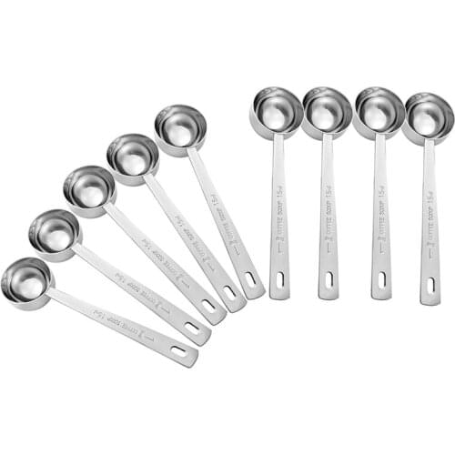 9 Pack Coffee Scoop,Stainless Steel Coffee Measuring Scoop 1 Tablespoon,Long Handle Spoon for Coffee,Milk Powder,Tea