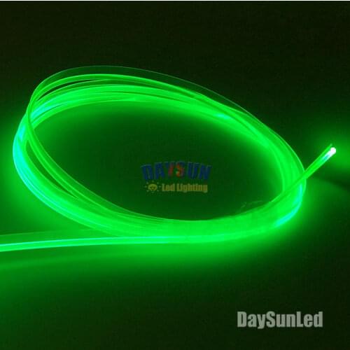 Side Glow Fiber Optic Cable with Skirt Diameter 3mm 1 Meter Easy-Mount Car Interior Light