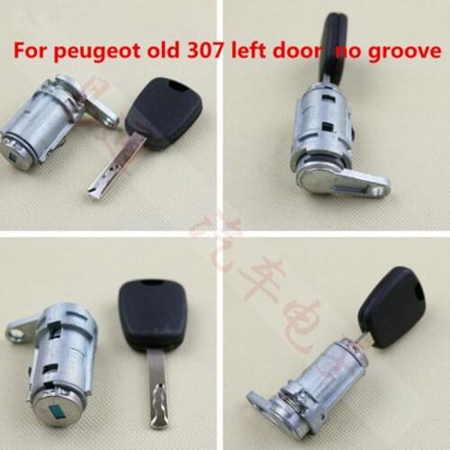 Car Left Door lock Cylinder Auto Left Door Lock Cylinder for Peugeot 307 408 508 ignition lock Centrol Lock