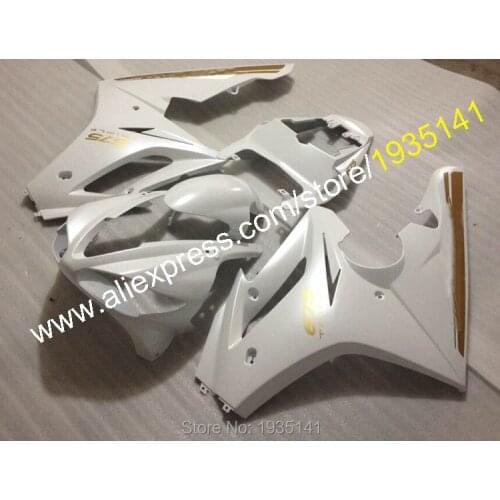 For Triumph Daytona 675 Cowling 2009-2012 Daytona675 09 10 11 12 All White Motorcycle Fairings kit (Injection molding)