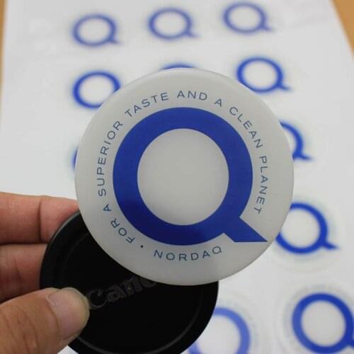 Customized dome crystal label for decoration