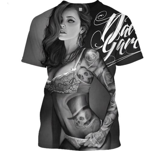 Mens Womens Goddess 3D Printing T-shirt Harajuku Mens Womens T-shirt Fashion Casual Street Hip Hop O-Neck Jacket