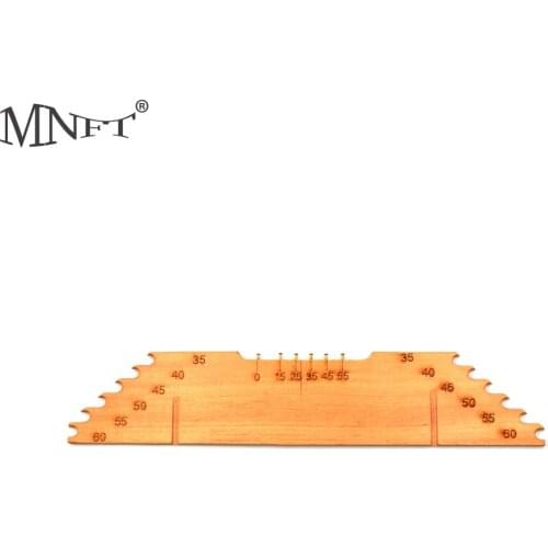 MNFT Sub-Line Measuring Line Board Vintage Wooden Fishing Line Measuring Board 35-60cm