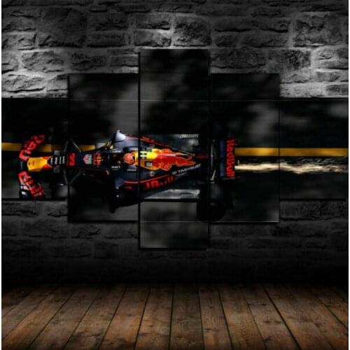 Canvas Painting Living Room Wall Poster 5 Panel Football Sport Club Frames In Modular Print Cuadros Decor Picture Drop Shipping