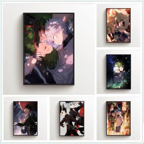 WTQ Canvas Painting Anime Posters Gon Freecss X Killua Zoldyck Wall Decor Wall Art Picture for Living Room Decoration Home Deco