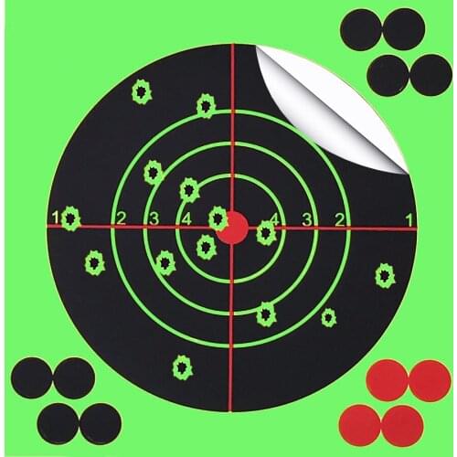 Target Shooting 14 X 14CM Splash Flower Target 5.5-Inch Adhesive Reactivity Shoot Target Aim for Gun / Rifle / Pistol Binders