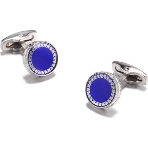 New Business Cuff Nails Round Heart-shaped High-quality French Shirt Cufflinks Fashion Mens Jewelry Gifts