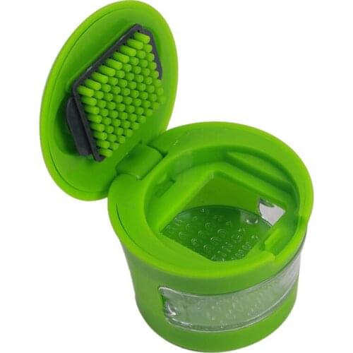 Multifunction Plastic Garlic Press Presser Crusher Slicer Grater Dicing Slicing And Storage Practical Kitchen Vegetable Tool
