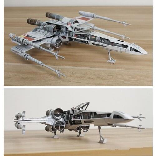 T-65 X-wing Incom Starfighter Handcraft Paper Model Kit Handmade Toy Puzzles
