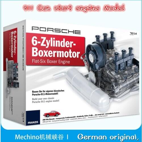 Germany 911 Six Cylinder Mini Engine Model Bootable Assemble Engine Toy Teaching Model