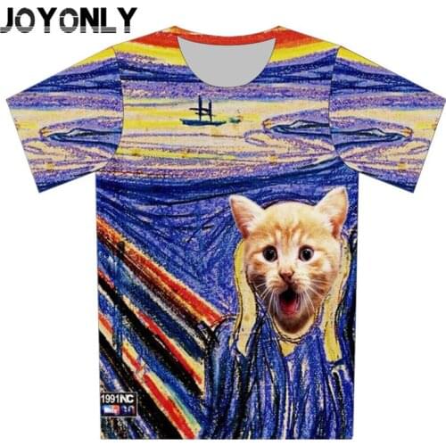 New 2018 Children 3D T Shirt Brand Design Tops Boy Girl Summer T-Shirt Animal Cat Print Clothes Cool Short Sleeve Clothing