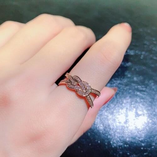 2020 NEW Letter F Opening Design CZ Shiny Ring Ladies Holiday Gifts Woman Dating Ring