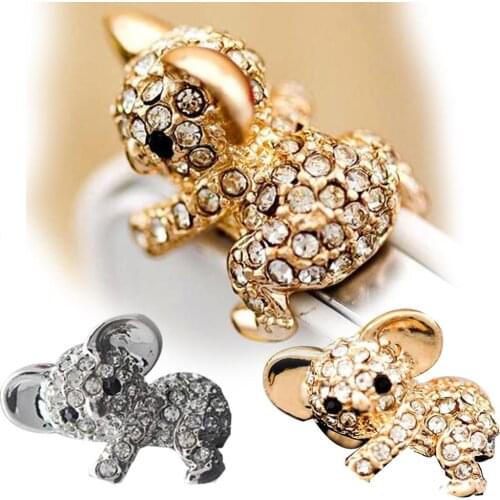 New Cute Diamond Cat Pattern koala Anti Dust Plug For Phone Accessories Earphone Jack for iphone samsung xiaomi
