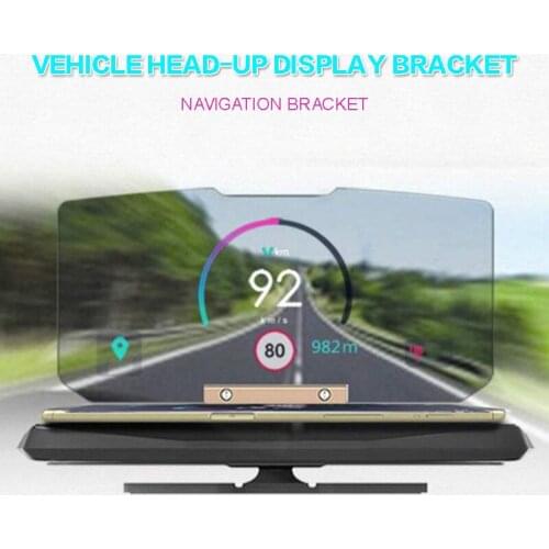 New Universal Car Mobile GPS HUD Navigation Head Up Display Phone Holder Bracket