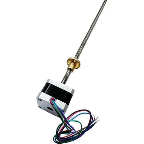 EU Free Ship Nema17 Stepper Linear Motor 0.4A 343mm stroke 0.24N.m 3D Printer