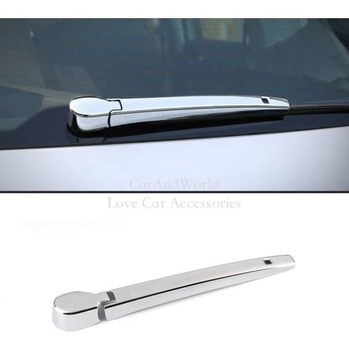 For Volkswagen VW T-Roc TROC 2017 2018 Rear Wiper Cover Tail Window Windscreen Frame Trims ABS Chrome Car-Styling Accessories