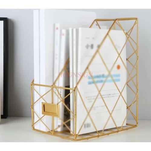 School supplies Office supplies desktop storage A4 metal book stand two-folder folder data frame file box