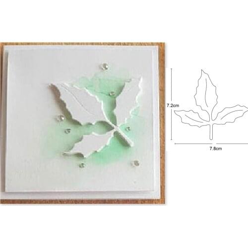 Metal cutting dies leaf 72*78mm cut die mold decoration Scrapbook paper craft knife mould blade punch stencils dies