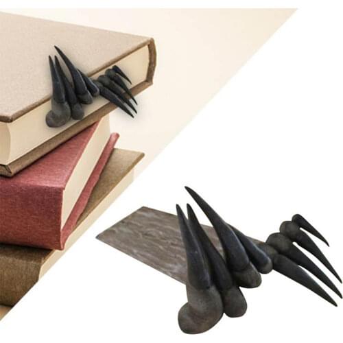 Unique Funny Book Marks For Adult Thriller Devils Hand Book Marks 3D Scary Page Book Marker Halloween Gift