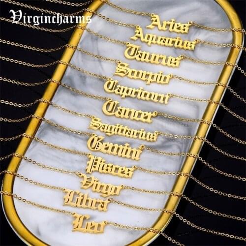 Virgincharms Women's Pendants Zodiac Signs