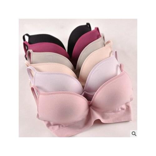 Black khaki blue pink Womens Wireless Bra Modal Push Up Deep V-neck Sweat Absorbing Breathable Seamless Bra 3502