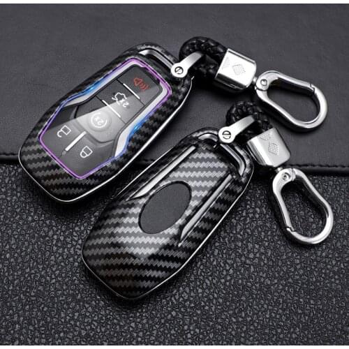 1x ABS Car Key Fob Case Cover for Ford Taurus Mustang F-150 F-450 Explorer Fusion Edge Lincoln MKC MKZ MKX 4/5-Button Smart Key