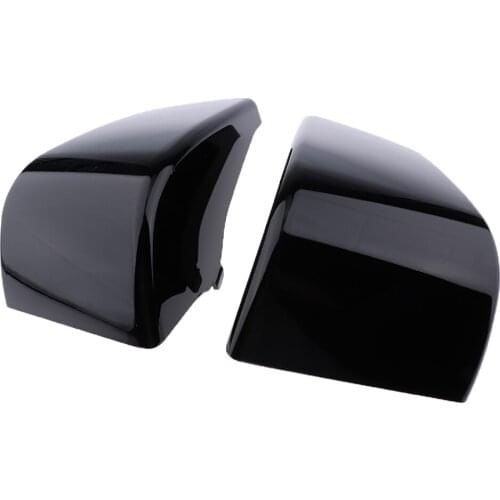 2 Pcs 290 x 200mm Battery Side Left & Right Fairing Cover Black Metal For Honda Shadow ACE VT400/750 1997-2003