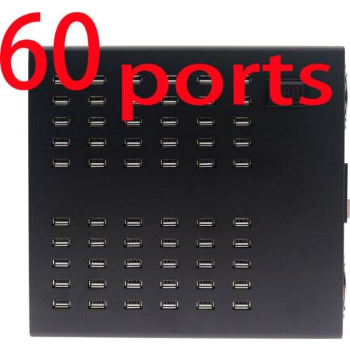 2021 Charging Station 600W 60 Ports USB-A Power Station Multi Port USB Wall Charger Adapter Rapid Charger Hotel Factory Aging