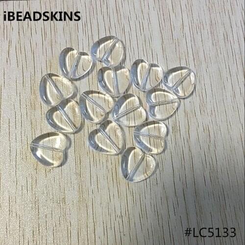 20x18mm300pcs/lot Acrylic clear heart shape beads (As shown) for jewelry necklace making #5133