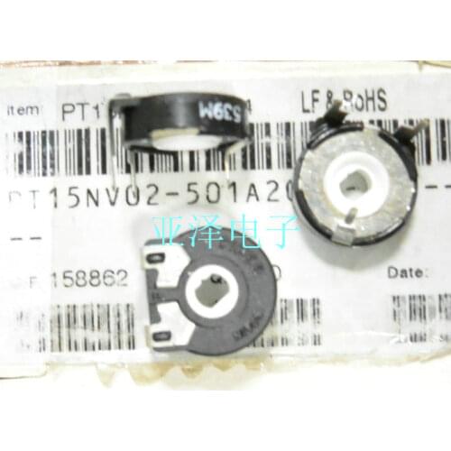 5PCS/LOT Imported Spanish PIHER trimmer potentiometer, PT15-500 horizontal adjustable resistor oval hole