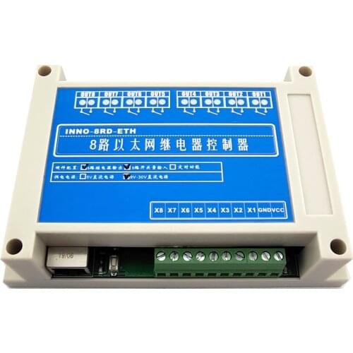 Ethernet relay 8-way network Ethernet Internet relay Switch Network cable TCP/IP MODBUS TCP
