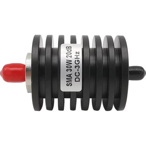 1-30db DC to 3GHz 50 Ohm RF Fixed Attenuator Connector 30W/10W/5W SMA Male to SMA Female Coaxial RF Attenuator