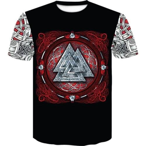 Men women Summer 3d t-shirts Viking print tees Harajuku short sleeve casual viking graphic t shirts 3d printed hot men clothing