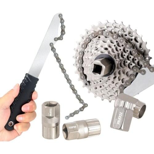 Bicycle Repair Tool Multifunction Bike Maintenance Kit Center Axle Flywheel Fixed Tail Hook Wrench Remover/Freewheel Repair Tool