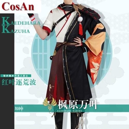 Genshin Impact Kaedehara Kazuha Cosplay Costume High Quality Battle Kimono Uniform Activity Party Role Play Clothing Custom-Make
