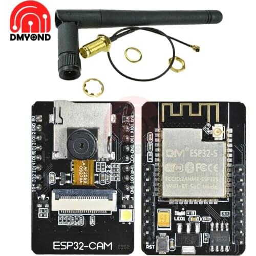 ESP32 ESP32-CAM WIFi Bluetooth Development Board 2.0MP ESP32-S with OV2640 Camera +2.4G Wireless SMA Antenna NRF24L01 2dB Gain