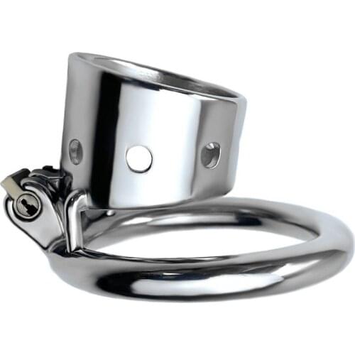 Hollow out Stainless steel man penis cage lock Bird Chastity Device metal cock ring slave bondage restraint sex toy for male