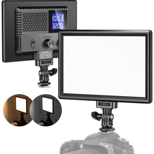 Neewer Ultra-Slim LED Video Soft Light Panel,Dimmable Video Lighting for DSLR Cameras Built-in Battery for Photo Video Shooting