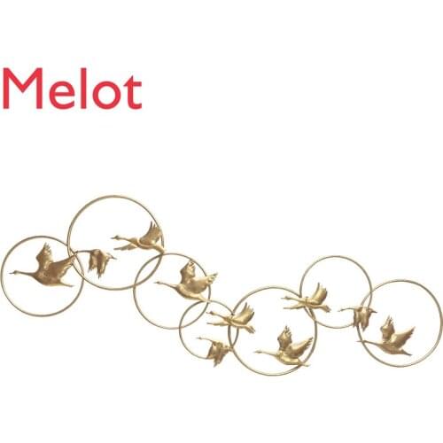 Wall Hanging Metal Wall Decoration Bedroom Living Room Iron Art Hanging Decorations Three-Dimensional Light Wall Decorations