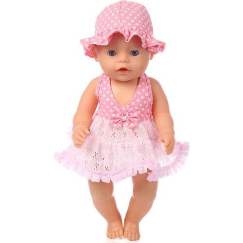 New Doll Fashion skirt For 43cm Baby Doll Doll Reborn Baby Clothes 17inch Doll Accessories