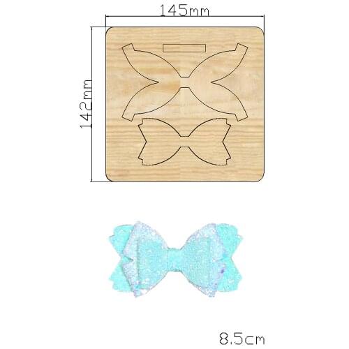 2021 New Three-tier bow cutter Cutting Die Mold Diy Scrapbook Decoration Wooden Knife Mould Suitable For Fustelle