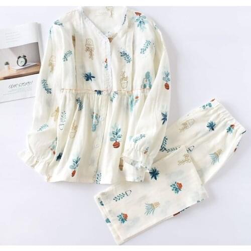 New Spring And Autumn Women Nursing Clothes Cotton Thin Long-sleeve Trousers Confinement Dress V-neck Lace breastfeeding Clothes