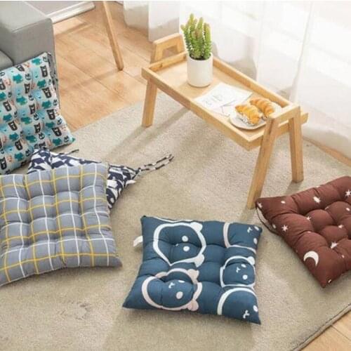 1Pcs Square Seat Cushion 40/45cm Office Chair Cushion Tatami Meditation Cushion Sofa Throw Pillows Yoga Floor Mat Decor